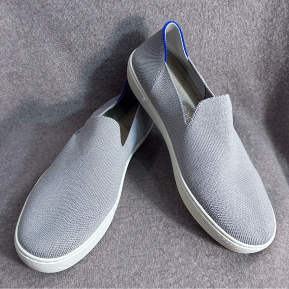 ROTHY’s Sz 10 The Original Slip-On Loafers Rubber Sole Machine Washable in Grey - Picture 1 of 11